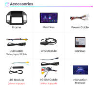 Junsun Android 13 inalámbrico CarPlay Android Auto Radio para Mitsubishi Pajero V60 V68 V73 1999 2000 2001 2002 2003 2004 2005 2006  coche Multimedia navegación GPS autorradio - details 23