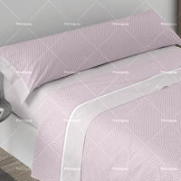 Juego de cama de tres piezas, funda de colchón, textil para el hogar, delicado y suave, agradable para la piel, color sólido, adecuado para sala de estar, dormitorio. - details 2