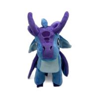 Juguete De Peluche Dragón Azul Brillante Con Cuernos De Alas De Fuego Juguete De Peluche Suave Para Niños Y Niñas Decoración De Moda Regalo Especial - details 6