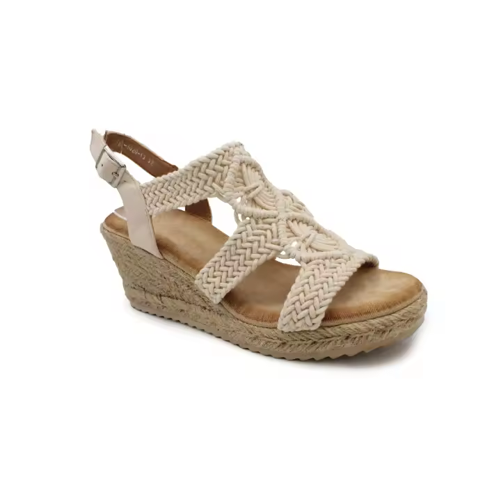 Calzados Soraia - Sandalia Mujer - Pala de Yute - Plataforma - Hebilla - 1