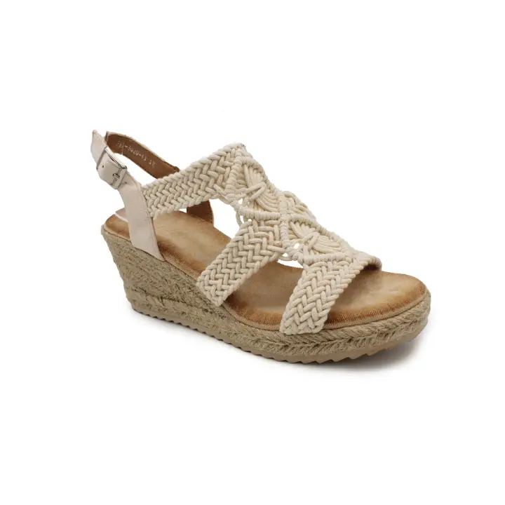 Calzados Soraia - Sandalia Mujer - Pala de Yute - Plataforma - Hebilla - 1