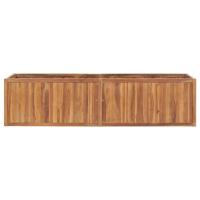 vidaXL Arriate de madera maciza de teca Dimensiones 30 x 30 x 30 cm,  40 x 40 x 40 cm,  50 x 50 x 50 cm y mas - details 1