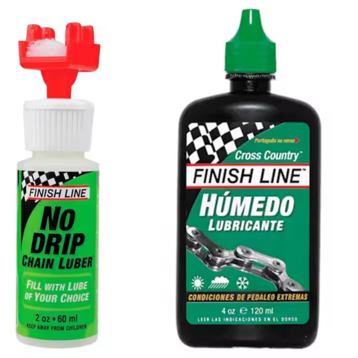 Finish Line Lubricante No Drip Chain 60ml+wet Chain 120ml - 1