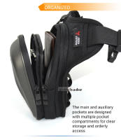 Bolsa Lateral Impermeable Para Motocicleta Moto Carrilera Casual Exterior Bolsa De Cinturón De Hombro Duro Para Motorbike - details 2