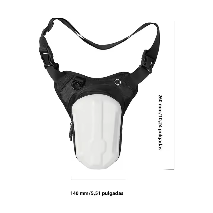 Bolsa De Pierna Para Motocicleta Impermeable Gran Capacidad De Almacenamiento Bolsa De Hombro Lateral De Exterior Bolsa De Cintura - 1
