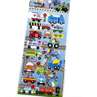 Pegatinas 3D De Burbuja Para Coche Camión Avión Vehículos Infantiles Diversión Educativa Impermeables Cartoon Anime Para Niñas Y Niños - details 7