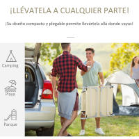 Outsunny Tumbona Reclinable y Plegable de Jardín con Orificio de Lectura Reposacabezas y Respaldo Ajustable en 5 Niveles para Playa 182x56x24,5 cm - details 5