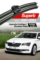 LimpiaParabrisas Antigolpes Para Skoda Superb MK1 MK2 MK3 2001-2023 Pares De LimpiaParabrisas De Goma Natural Accesorios Para Ventanas Del Coche - details 0