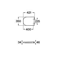 Roca - Asiento y Tapa color Blanco Original CAÍDA LIBRE para Modelo THE GAP COMPACT de vater WC SOLO COMPATIBLE CON WC THE GAP COMPACT MODELO ORIGINAL - A80173000B [caída libre] / A80173200B [caída amortiguada] - details 3