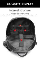 Mochila De Cuero Genuino 100% Para Hombres Moda Natural Negocios Lujo Con Capacidad Para Portátil De 15.6 Pulgadas Bolsa Escolar Para Estudiantes Y Chicos - details 7