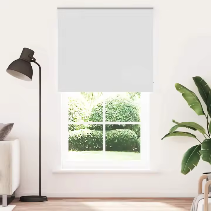Estor Enrollable Opaco Blanco 125x210 cm Tela Ancho 121,6 cm - 1