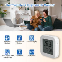 Sensor De Temperatura Y Humedad Bluetooth Mini Con Pantalla LCD Digital Compatible Con App Cozylife Termómetro Y Higrómetro Remoto - details 2