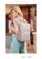 Mochila GOLF Para Mujer Estilo Casual De Viaje Sencillo Y Moda Material De Tela Oxford Y Lona Con Bolsillo Exterior Y Cierre De Cremallera - details 22