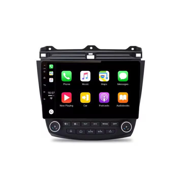 AWESAFE inalámbrico CarPlay Android Auto Radio para Honda Accord 7 2003 2004 2005 2006 2007 2008 coche reproductor multimedia GPS 2 din autoradio volante controles RDS Bluetooth - 1