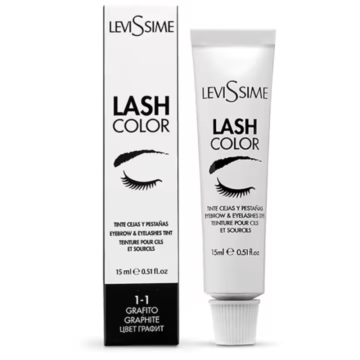 Levissime Lash Color 15mL 1-1 Graphite Tinte Cejas y Pestañas Grafito - Coloración Especial para Cejas y Pestañas - 1
