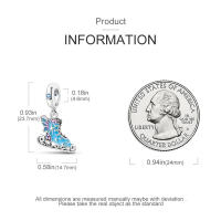 Colgante De Serie Trabajo Y Carrera En Color Plata Para Pulsera Pandora DIY Joyería Para Mujer Zirconia Metálica De Plata - details 54