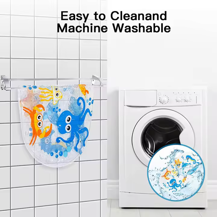 Alfubra de baño, alfubra de baño, bañera antideslizante para bebés y niños - 1