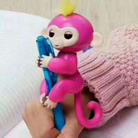 Muñeco de mono con punta de dedo, juguete interactivo de inducción para padres e hijos, regalo de cumpleaños, juguete inteligente para niños, juego de manos con animales pequeños - details 1