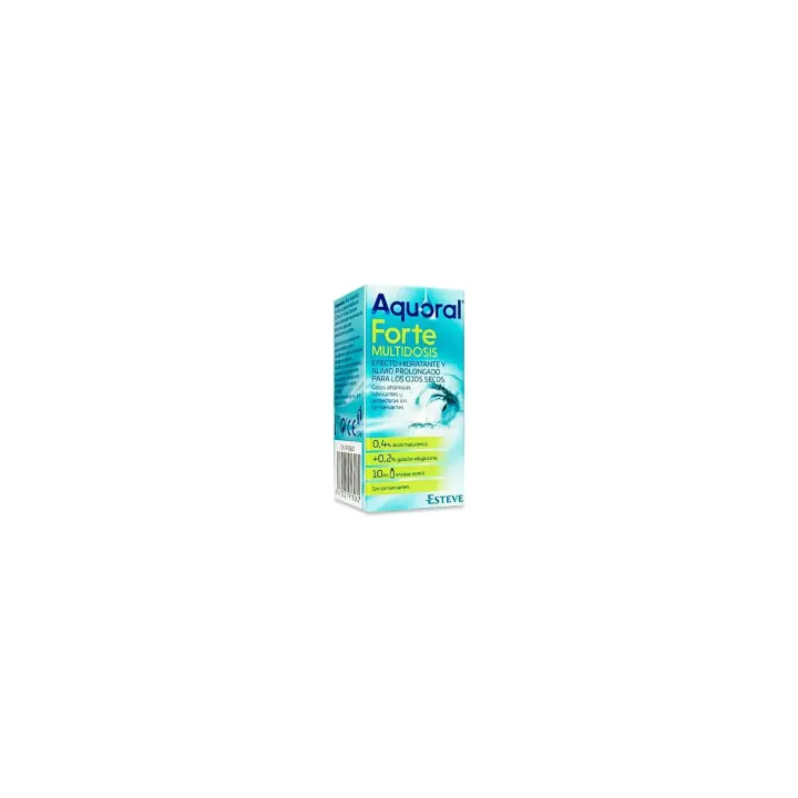 Esteve AQUORAL FORTE MULTIDOSIS - Gotas Oftálmicas Estériles 10ml - Protección Fisiológica - 1