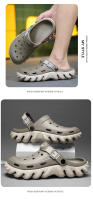 Clogs Verdes Para Hombre 2025 Sandalias De Playa Al Aire Libre Antideslizantes Plataforma Ligera Hueco Saludables Para Jardín - details 12
