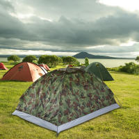 TOMSHOO Carpa Para Acampar Para 2 Personas Capa Sencilla Portátil De Verano Camuflaje Para Exteriores Viajes Material Oxford 600D Con Reflectante Mylar - details 8