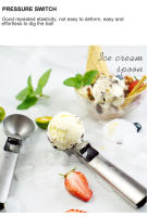 Cuchara De Hielo De Acero Inoxidable Para Helado Y Frutas Hueso De Sandía No Pegajoso Hacer Bolas De Hielo Máquina De Hielo De Hockey En Bicicleta Cuchara De Helado - details 10