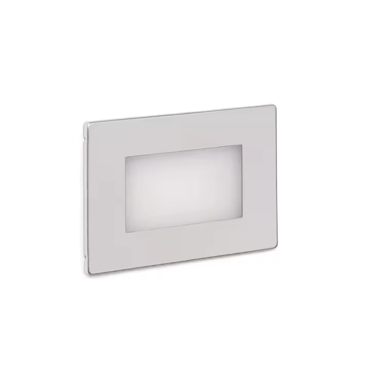 Ledkia Baliza Exterior LED 3W Empotrable Pared Adal Plateado - 1