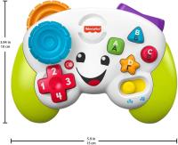 Fisher-Price Ríe y Aprende Mi Primer Mando de Consola, Juguete de Aprendizaje con Luces y Sonidos para bebé +6 Meses, versión español + portugués + Italiano + inglés (HHX11) - details 3