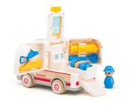 Ambulancia con Luces y Sonidos Madera y plástico alta calidad  Woody - details 4