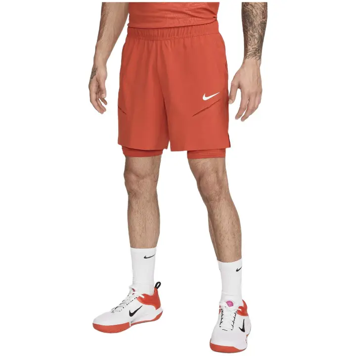 Short Nikecourt Slam Para Hombre En Color Naranja - 1