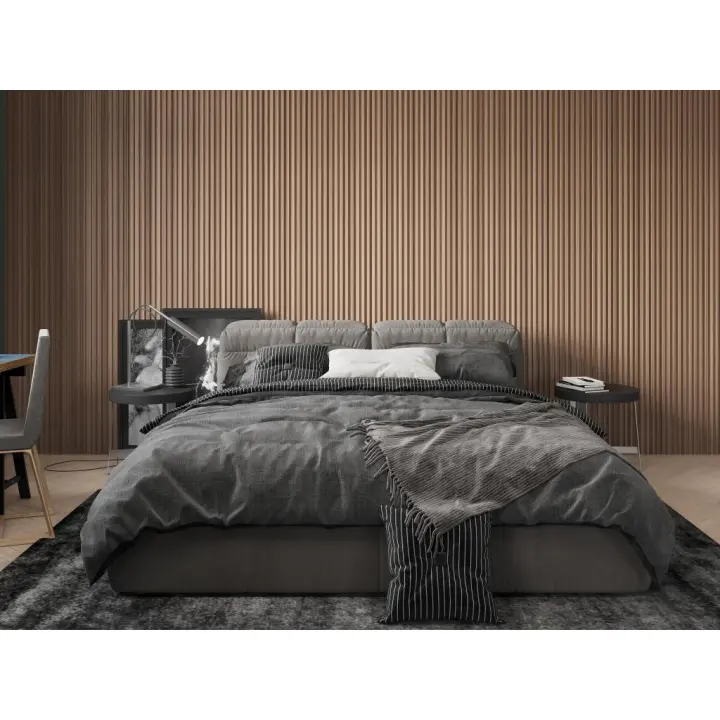 Vente-unique - Panel mural 3D - Pack de 3,71 m² - Color madera natural - Juego de 8 piezas - TATIANA - 1