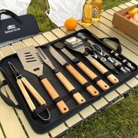 Juego de accesorios de utensilios de cocina Para acampar, Kit de equipo esencial de Cocina portátil para acampar al Aire Libre - details 1