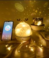 Lámpara Nocturna De LED Con Proyector De Cielo Estrellado Y Ciervo Para Decoración De Habitación Regalo De Cumpleaños Y Navidad Para Niños Y Bebés - details 13