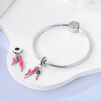 Colgante De Serie Trabajo Y Carrera En Color Plata Para Pulsera Pandora DIY Joyería Para Mujer Zirconia Metálica De Plata - details 44