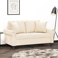 vidaXL 2x Cojines Decorativos Terciopelo Almohada Sofá Dormitorio Color Amarillo,  Azul,  Crema y mas - details 2