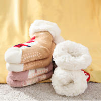 Calcetines De Navidad Para Bebés Recién Nacidos Invierno Gruesos Algodón Cálido Antideslizantes Talla Ajustable Para Niños De 0 a 4 Años Diseño De Dibujos Animados - details 2