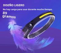 Linterna Frontal LED COB 180° Con 3 Modos Recargable Por USB Lámpara De Cabeza Para Senderismo Y Camping - details 18