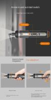 Worx 4V Mini Destornillador Eléctrico Recargable USB Conjunto De Destornilladores Inteligentes Herramientas De Taladro Manuales Para DIY En El Hogar - details 6
