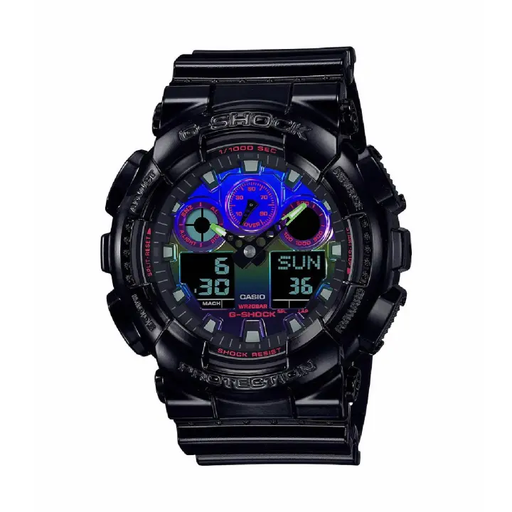 Reloj Casio G-Shock Hombre Negro GA-100RGB-1AER - 1