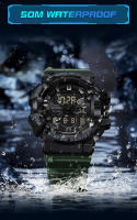 Reloj Deportivo Militar Para Hombre SANDA Dual Display Pantalla Analógica Y Digital Resistente Al Agua Luz Luminosa Alarmas Relogio Masculino 3129 - details 17