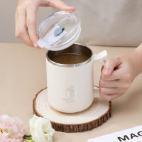Taza Termo De Acero Inoxidable 304 WORTHBUY Con Manija Y Doble Capa Para Café Y Leche a Prueba De Fugas Taza De Agua Portátil Para Estudiantes - details 2