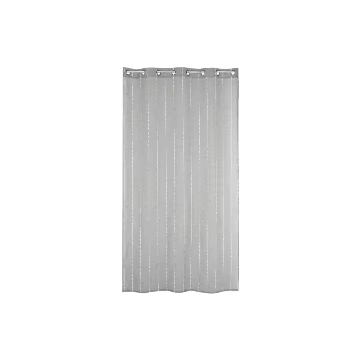 Cortina Poliester 140X260X260 Bordada Gris El mejor complemento para tu hogar  -Fijalo- - 1