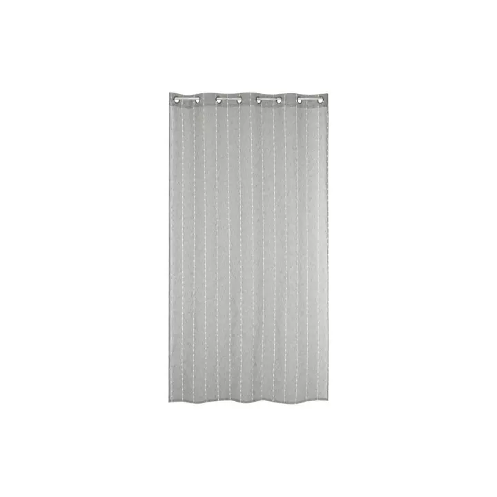 Cortina Poliester 140X260X260 Bordada Gris El mejor complemento para tu hogar  -Fijalo- - 1