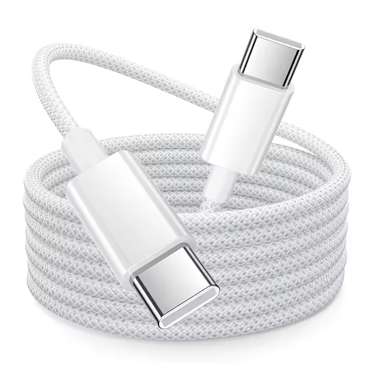 Cable USB C Carga Rápida Para iPhone 15 16 Pro Max/Plus/15/16,iPad Pro/Air, 3M Cable USB C a USB C 60W Cable iPhone 15 16 Cable Cargador Tipo C Carga Rápida de Uso Compartido Samsung Galaxy S24 S23 S22 S21 - 1