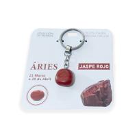 Mind Souls Zodíaco ARIES - Colgante, Pulsera o Llavero piedra Jaspe Rojo - details 2