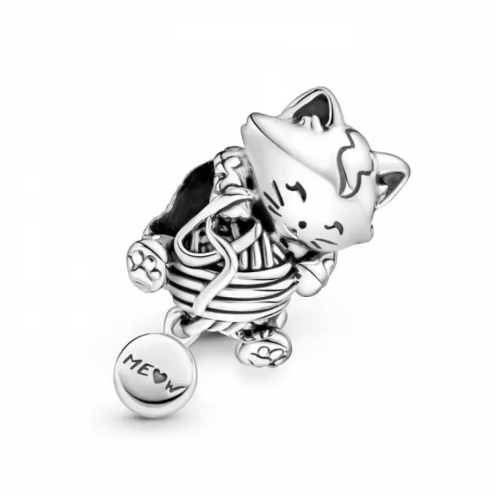 Charm Pandora 799535C00 Gatito y ovillo de lana - 1