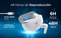 Auriculares Inalambricos Bluetooth, Marca NFMAXONE- Cascos lnalámbricos Bluetooth 5.3 Reproducción de 40 Horas Hi-Fi Estéreo Auriculares lnalámbricos USB C Audifonos Inalambricos HD Mic para iOS Galaxy Xiaomi Android - details 1