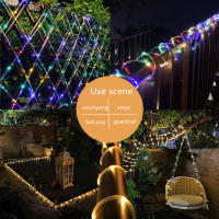 Luz De Cadena LED Solar Para Exterior 20m/10m Decoración De Navidad Jardín Guirnalda De Boda Impermeable Faraón De Hilo De Luces Multicolor Blanco Cálido - details 8