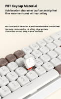 Teclado Mecánico EWEADN MK68 Inalámbrico 3 Modos Bluetooth Mini Silentio 68 Teclas Keycaps PBT Set De Teclado Y Ratón Para Oficina Y Gaming Regalos Para PC - details 5