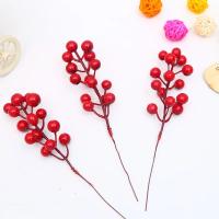 Rama Artificial De Bayas Navideñas Para Adorno De Árbol De Navidad Decoración De Fiesta De Boda Rojo PVC Útil En Aniversarios Y Exhibiciones - details 7